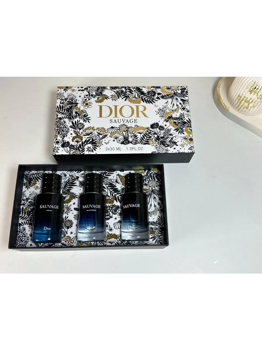 Dior Sauvage 3-in-1 Gift Set (3×30ml) | EDT Collection | Fresh, Powerful & Long-Lasting Masculine Scent