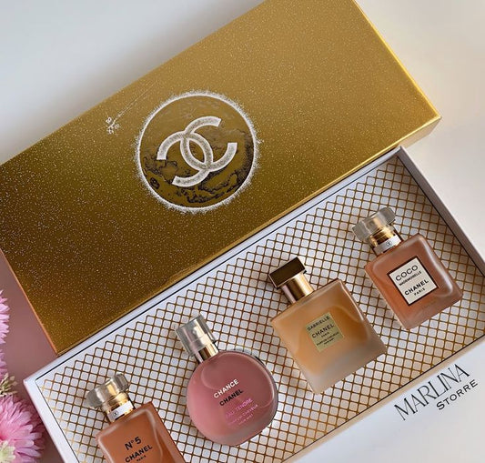 Chanel Mini Perfume Set – 4 Iconic Fragrances | Premium Gift Box