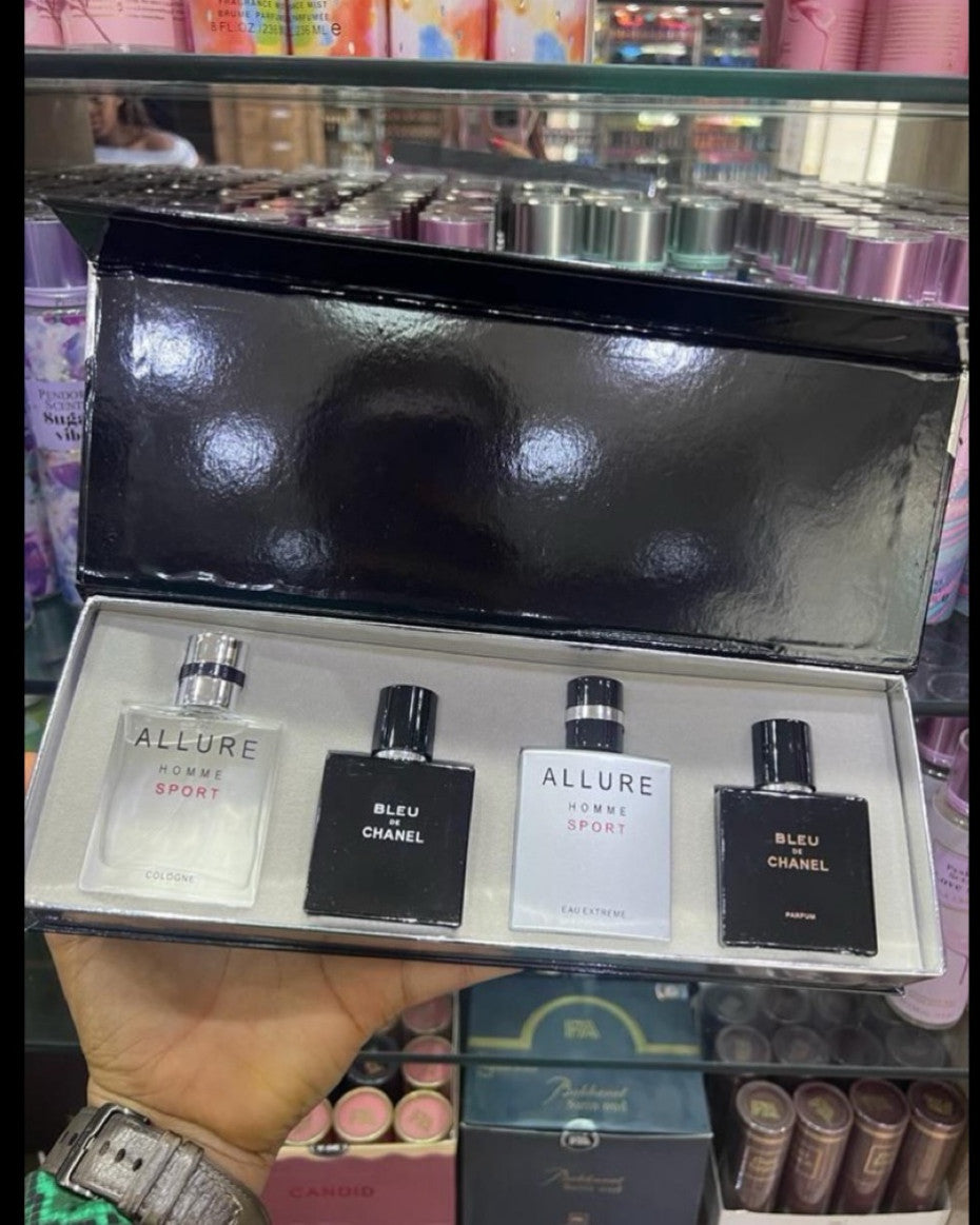 Chanel For Men 4-in-1 Gift Set (4×25ml) | Premium Luxury Perfume Collection