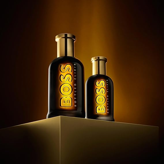 BOSS Bottled Elixir - Parfum Intense for Him - Woody Fragrance with Notes of Incense, Vetiver and Cedarwood - High Longevity - 100ml