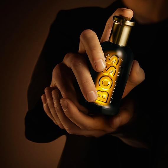 BOSS Bottled Elixir - Parfum Intense for Him - Woody Fragrance with Notes of Incense, Vetiver and Cedarwood - High Longevity - 100ml