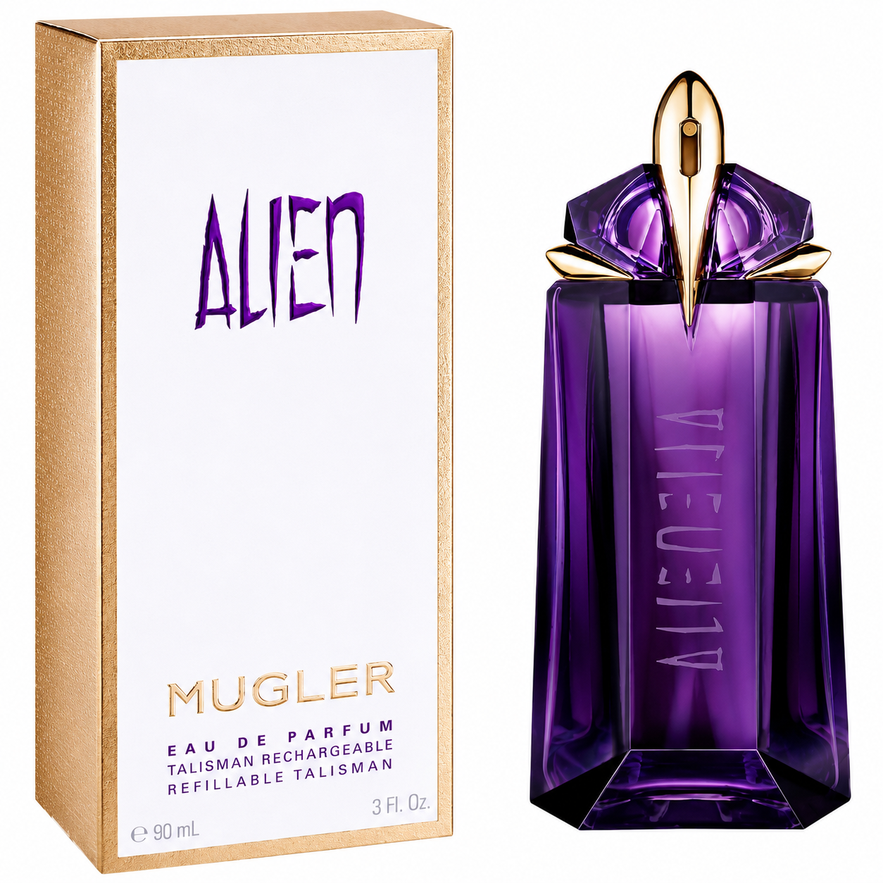 Mugler Alien Eau de Parfum for Women 90ml (3.0 fl. oz.) Refillable Luxury Perfume | Long Lasting Women's Designer Fragrance