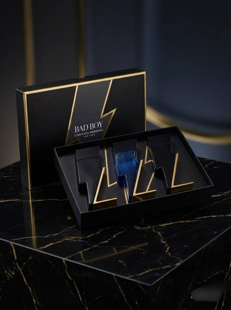 Luxury Men's Lightning Perfume Gift Set (3-Piece) | Designer-Inspired Fragrance Collection | Premium Gift Box for Him
