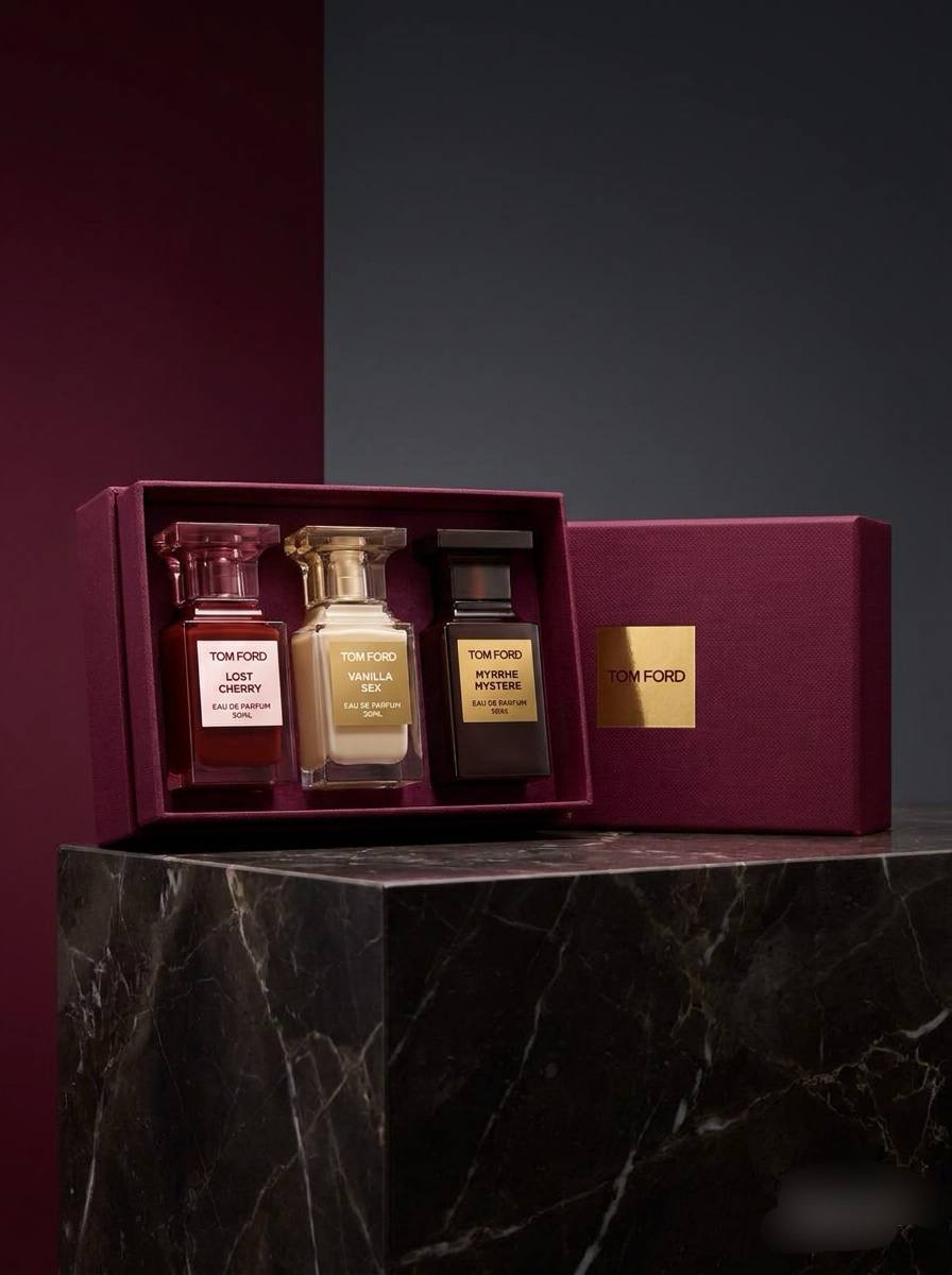 Tom Ford Private Blend Luxury Mini Perfume Gift Set (3 x 50ml) | Lost Cherry, Vanilla Sex & Myrrhe Mystère | Royal Scent UK