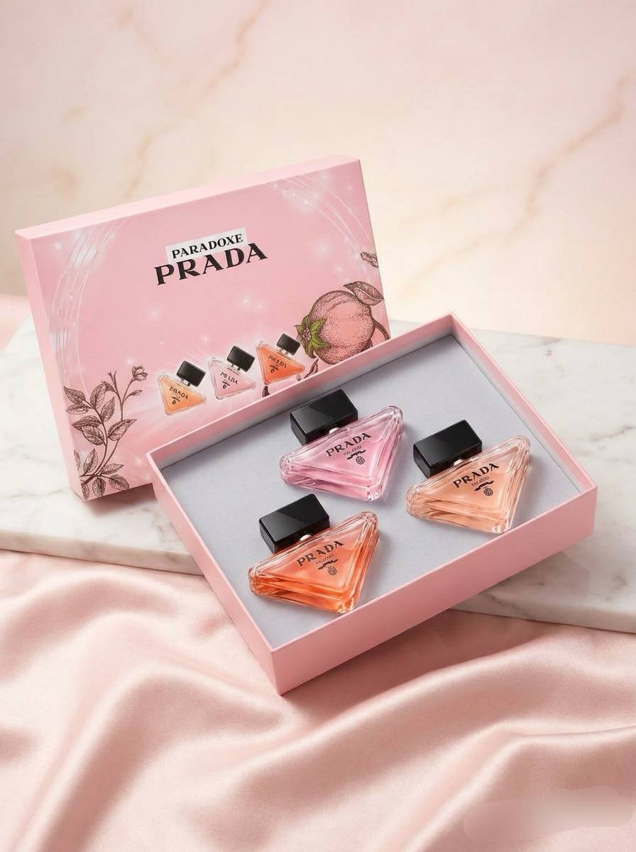 Prada Paradoxe Women's Perfume Gift Set (3-Piece) | Luxury Eau de Parfum Collection | Premium Fragrance Gift Box | Royal Scent UK