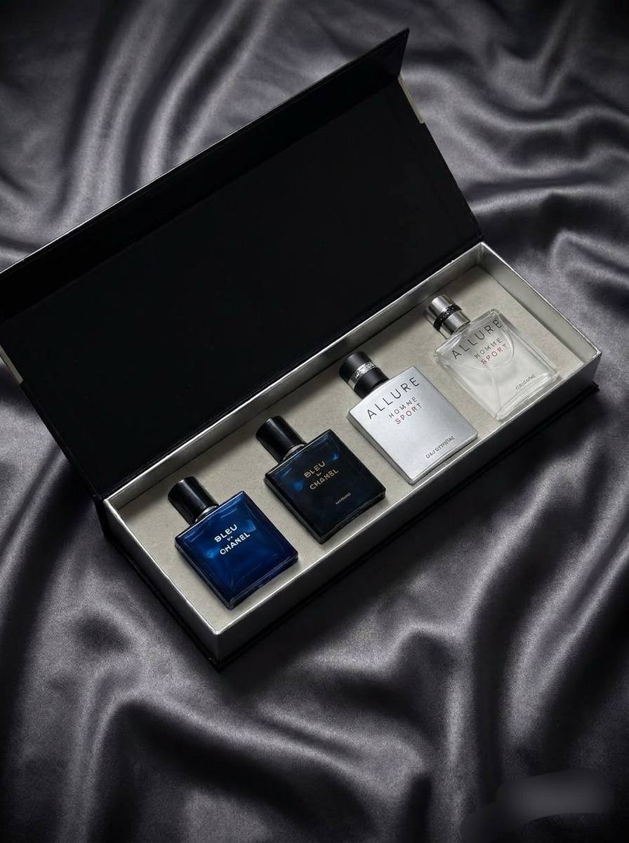 Chanel Bleu & Allure Homme Sport Luxury Gift Set for Men | Premium 4-Piece Fragrance Collection | Royal Scent UK