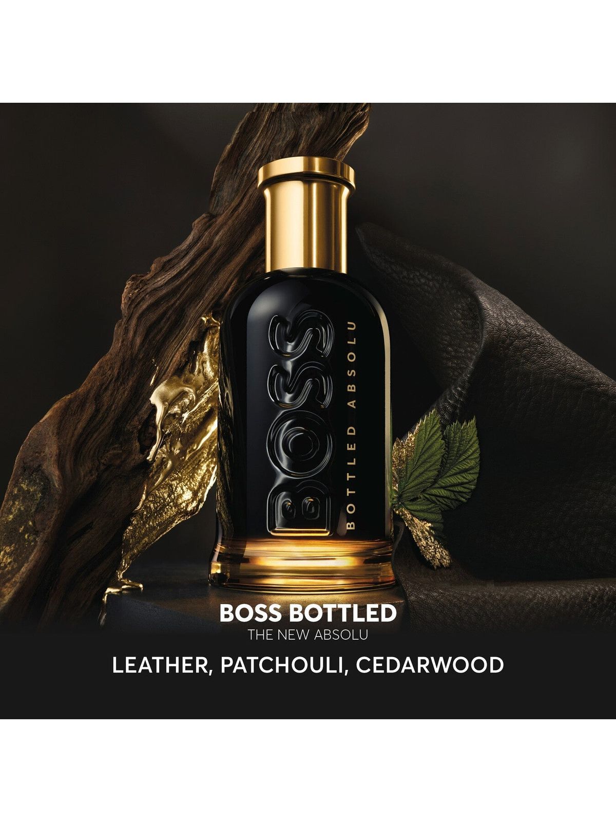 BOSS Bottled Absolu Parfum Intense, Men's Perfume, Woody and Leathery Aroma